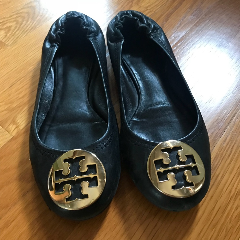 Tory Burch Reva Flats Black size 7.5